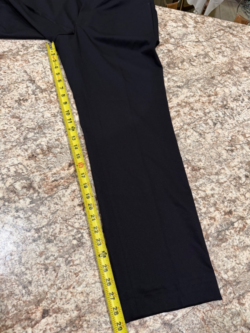 Van Heusen Mens Classic fit 2 Piece Suit 38R 35x29 Pants Navy Blue Solid Stretch - Picture 8 of 14